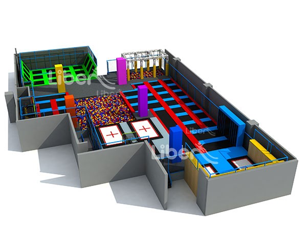 Liben Hot Sale Customized Indoor Trampoline Park Design In China